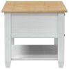 vidaXL Table basse avec tiroir Blanc 85 x 50 x 45 cm Pin massif