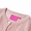 Cardigan pour enfants tricoté rose doux 116