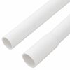 vidaXL Goulottes de câble avec pinces Ø16 mm 10 m PVC