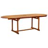 vidaXL Ensemble &agrave; manger de jardin 9pcs bois d'acacia solide textil&egrave;ne
