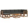 vidaXL Ensemble de canap&eacute;s d'ext&eacute;rieur 8 pc Naturel et Anthracite