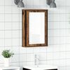 vidaXL Armoire &agrave; miroir de salle de bain vieux bois bois d'ing&eacute;nierie