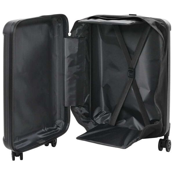 vidaXL Valise avec verrouillage Noir 34 x 23 x 55.5 cm Plastic ABS