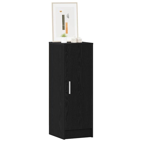 vidaXL Cabinet à chaussures avec étagère Chêne noir 32 x 35 x 92 cm