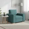 vidaXL Canap&eacute; Fauteuil Vert Fonc&eacute; 100x78x84 cm Tissu