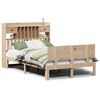 vidaXL Lit biblioth&egrave;que sans matelas 135x190 cm bois de pin massif