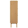 vidaXL Armoire &agrave; chaussures OLDEN marron 55x35x120 cm bois pin massif