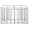 vidaXL Lit sur&eacute;lev&eacute; gabion Argent&eacute; 100 x 50 x 60 cm Acier galvanis&eacute;
