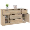 vidaXL Ensemble de buffets 3 pcs Ch&ecirc;ne sonoma Bois d'ing&eacute;nierie