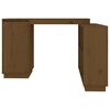 vidaXL Bureau Marron miel 110x50x75 cm Bois massif de pin