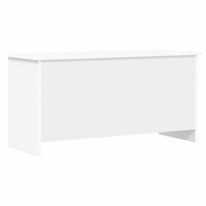 vidaXL Coffre de rangement Blanc 100 x 40 x 50 cm Bois d'ing&eacute;nierie