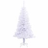 vidaXL Sapin de No&euml;l artificiel avec 150 LED Blanc 150 cm PVC et Acier