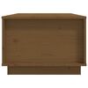 vidaXL Table basse Marron miel 100x50x35 cm Bois massif de pin