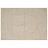 vidaXL Tapis de surface Naturel et Blanc 160 x 230 cm Jute