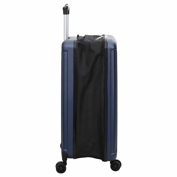 vidaXL Valise avec verrouillage Bleu fonc&eacute; 43 x 27 x 66 cm Plastic ABS