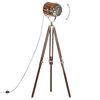 vidaXL Lampadaire à trépied bois de manguier massif 186 cm
