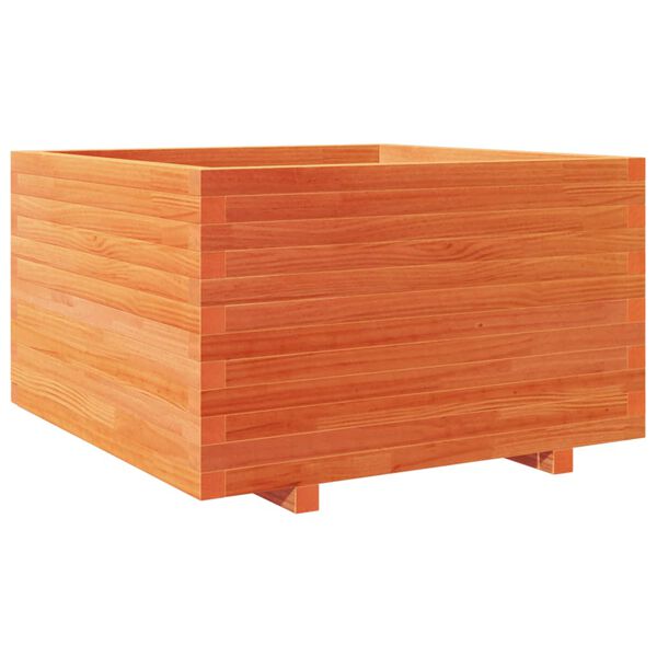 vidaXL Jardini&egrave;re cire marron 80x80x49,5 cm bois de pin massif