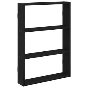 vidaXL &Eacute;tag&egrave;re murale noir 43x9x60 cm bois d'ing&eacute;nierie