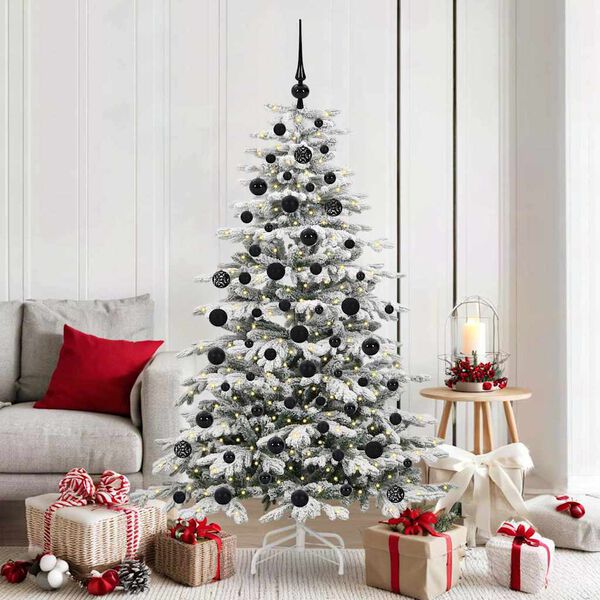 vidaXL Sapin de No&euml;l Artificiel &agrave; Branches Articul&eacute;es Blanc 180 cm