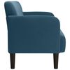 vidaXL Canap&eacute; causeuse bleu 109 cm velours