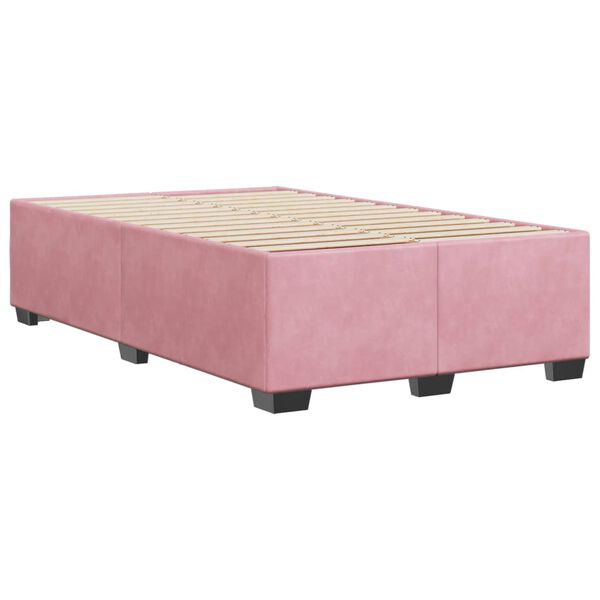 vidaXL Cadre de lit sans matelas rose 120x200 cm velours