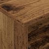 vidaXL Table d'appoint avec roues Bois ancien 50,5 x 50 x 30 cm