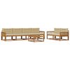 vidaXL Ensemble de canap&eacute;s d'ext&eacute;rieur 7 pcs Naturel et Beige