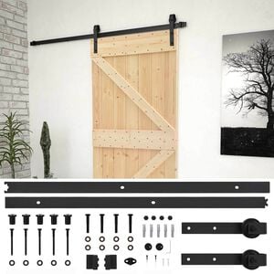 vidaXL Porte coulissante 90 x 210 cm Bois de pin massif
