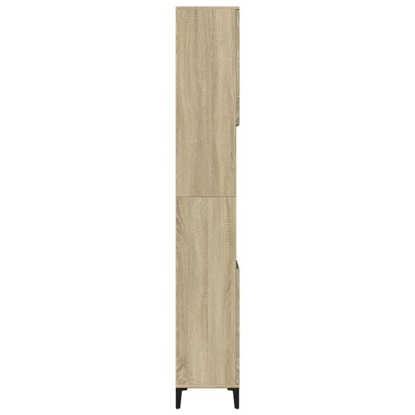 vidaXL Armoire salle de bain ch&ecirc;ne sonoma 30x30x190 cm