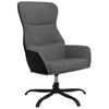 vidaXL Chaise de relaxation Gris clair Tissu