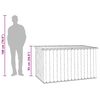 vidaXL Bo&icirc;te de rangement de jardin Anthracite 171x99x93 cm