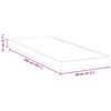 vidaXL Matelas Blanc 80 x 200 cm Tissu jacquard