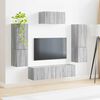 vidaXL Ensemble meuble TV 4 pcs Gris Sonoma Bois d'ing&eacute;nierie