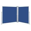 vidaXL Auvent lat&eacute;ral r&eacute;tractable Bleu 140 x 600 cm