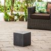HEISSNER Cube de fontaine de terrasse 31x31x31 cm Noir