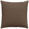vidaXL Coussins de canap&eacute; 2 pcs Marron 80 x 80 cm tissu
