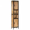 vidaXL Armoire de salle de bain 40x27x180 cm fer et bois de manguier