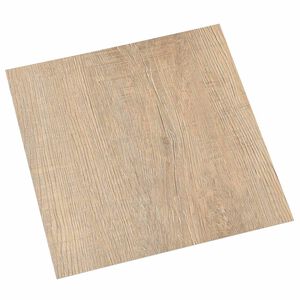 vidaXL Planches de sol Gris clair, Marron fonc&eacute; 5,11 m&sup2; 55 pi&egrave;ces PVC