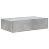 vidaXL Meuble TV avec &eacute;clairage LED gris b&eacute;ton 60x35x15,5 cm