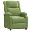 vidaXL Fauteuil inclinable vert clair velours