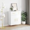 vidaXL Buffet Blanc brillant 69,5x34x90 cm Bois d'ingénierie