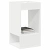 vidaXL Table d'appoint 2 pcs Blanc 30 x 30 x 56 cm Bois d'ing&eacute;nierie