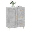 vidaXL Buffet gris b&eacute;ton 69,5x34x90 cm bois d'ing&eacute;nierie