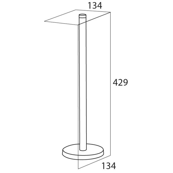 Tiger Porte-rouleau papier toilette Argent&eacute; 13,4x13,4 cm 446420946