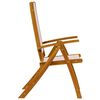 vidaXL Chaises pliables de jardin lot de 8 bois d'acacia et textil&egrave;ne