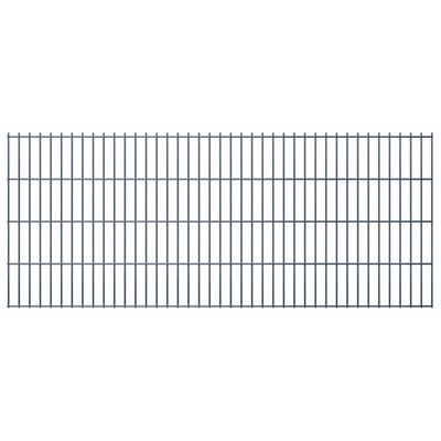 vidaXL Panneaux de clôture de jardin 2D 2,008x0,83 m 24 m total Gris