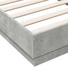 vidaXL Cadre de lit sans matelas gris b&eacute;ton 90x190 cm