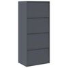 vidaXL Armoire de rangement Anthracite 60 x 40 x 140 cm Acier