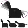 vidaXL Fauteuil inclinable électrique noir tissu