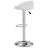 vidaXL Tabourets de bar lot de 2 blanc similicuir